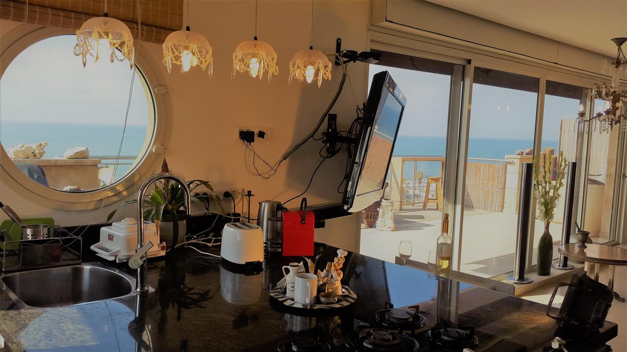 Jaffa Family Penthouse, Sea Front , 3Br, 2Ba, Apartment เทลอาวีฟ ภายนอก รูปภาพ